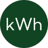 kWh Solar Logo